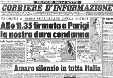 ALLE ORIGINI DELLA SCHIAVITU’: “TRATTATO DI PACE FRA L’ITALIA E LE POTENZE ALLEATE ED ASSOCIATE, PARIGI 10 FEBBRAIO 1947”